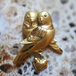 Love Birds brooch